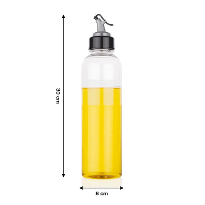 2346 Oil Dispenser Transparent Plastic Oil Bottle |  1 Liter DeoDap