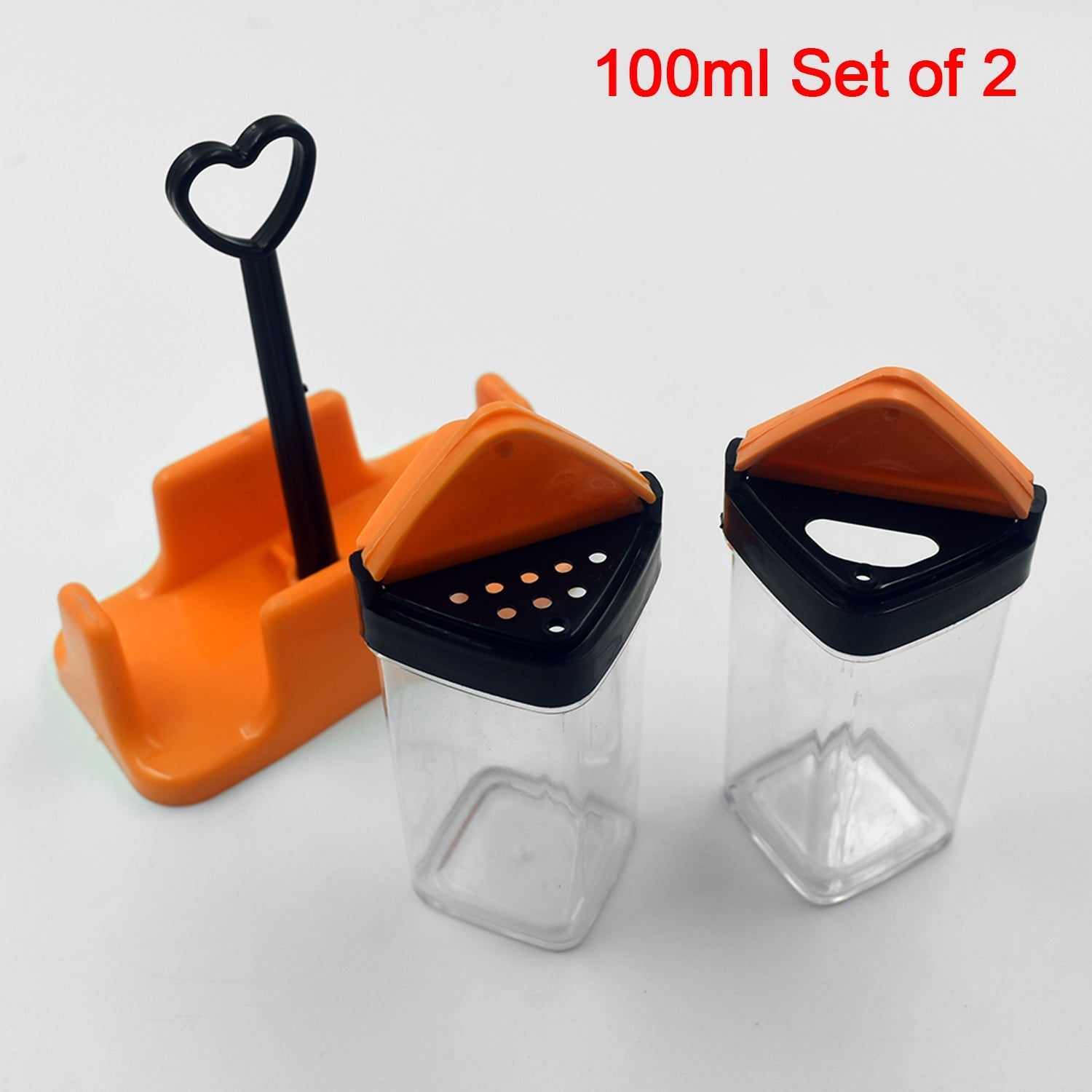 2583A Multipurpose Spice Rack For kitchen Plastic Made set of 2 Jar DeoDap