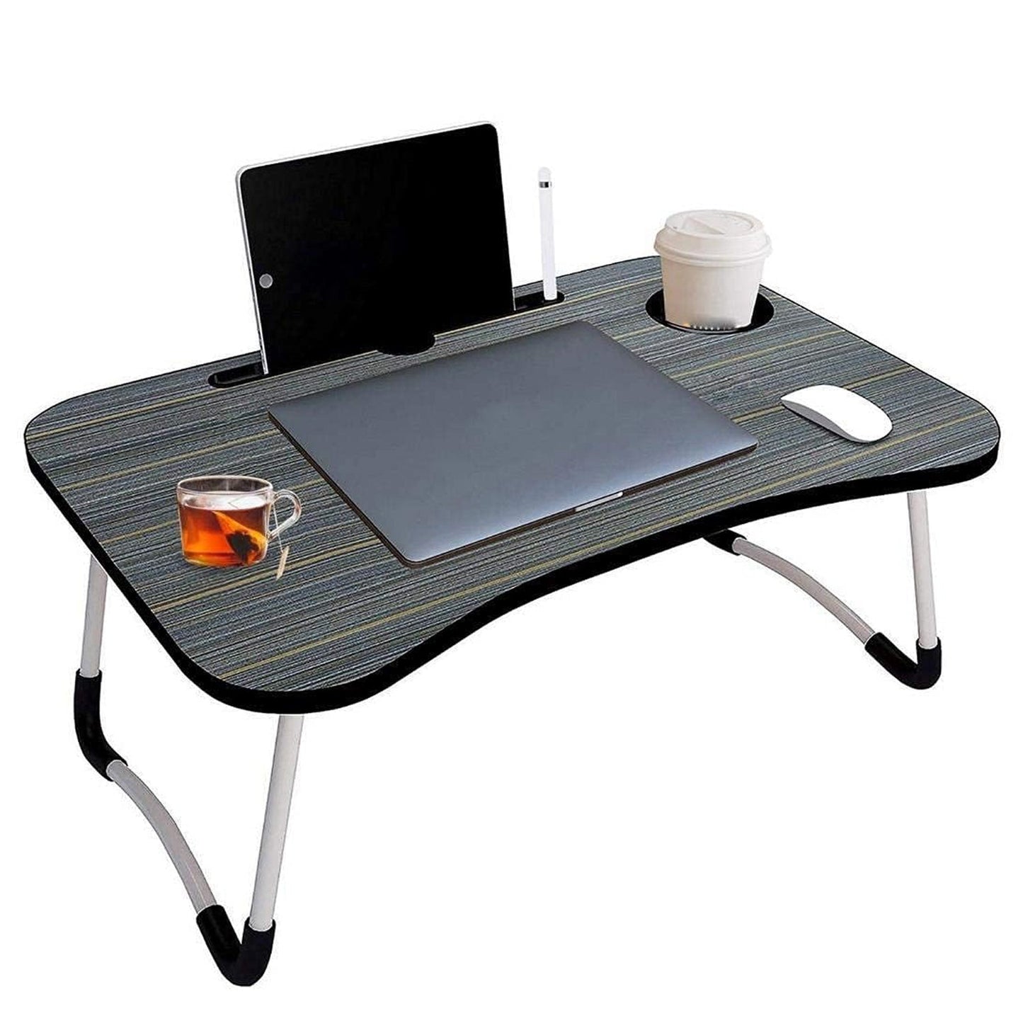 4492 Multi-Purpose Laptop Desk for Study and Reading with Foldable Non-Slip Legs Reading Table Tray , Laptop Table ,Laptop Stands, Laptop Desk, Foldable Study Laptop Table DeoDap