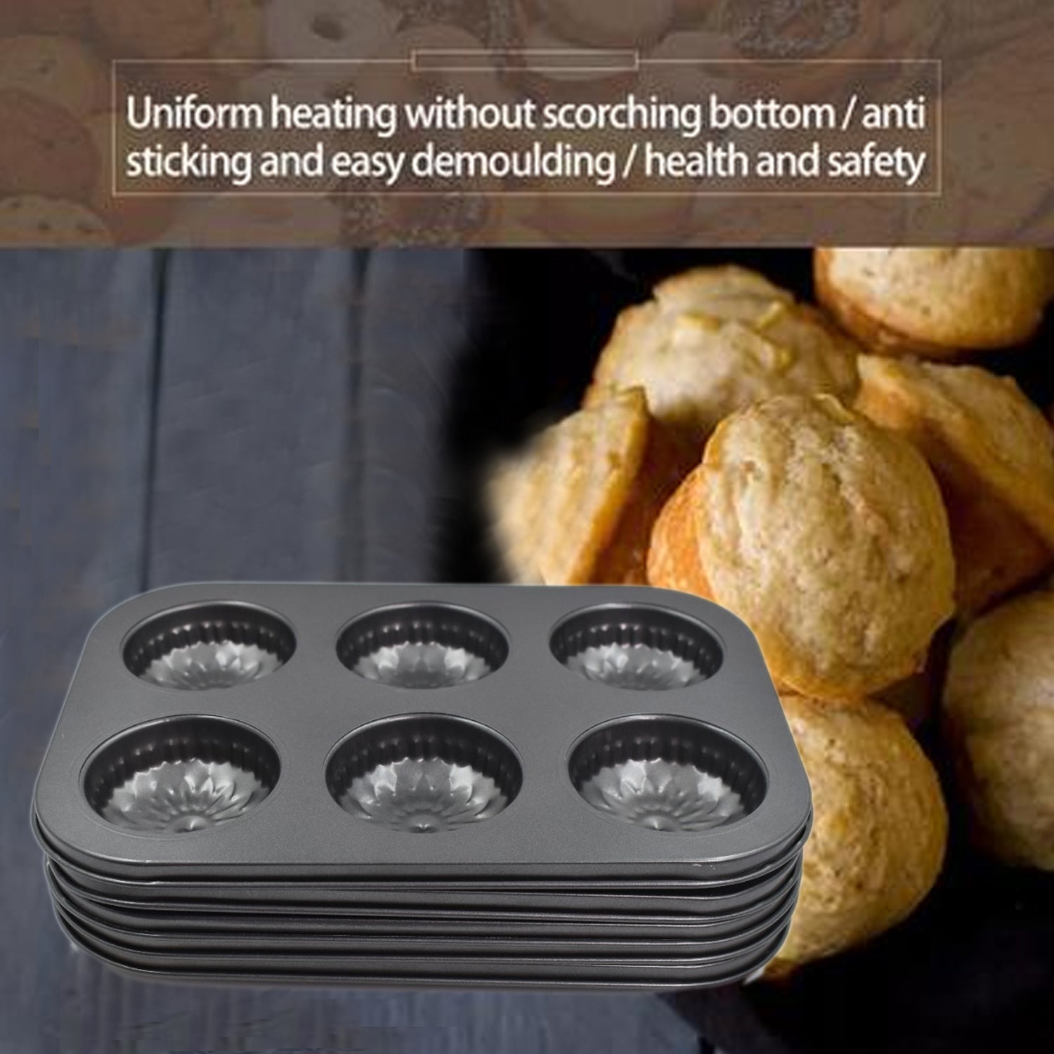 2821 Cupcakes Muffin Tray Cup Midi Shape Muffin, Cupcake Moulds 