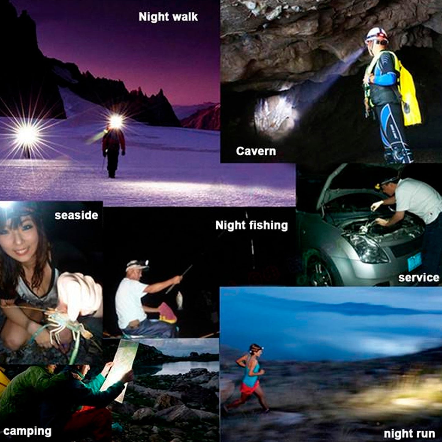 7518 HEAD LAMP 9 LED LONG RANGE RECHARGEABLE HEADLAMP ADJUSTMENT LAMP USE FOR FARMERS, FISHING, CAMPING, HIKING, TREKKING, CYCLING DeoDap