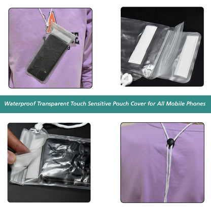 0601 Waterproof Mobile Pouch (6.2 inch , Random Colour) DeoDap