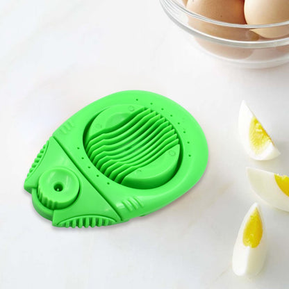 2697 2 in 1 Egg Opener Cutter used in all kinds of household and official places specially, for cutting and slicing of eggs etc. DeoDap