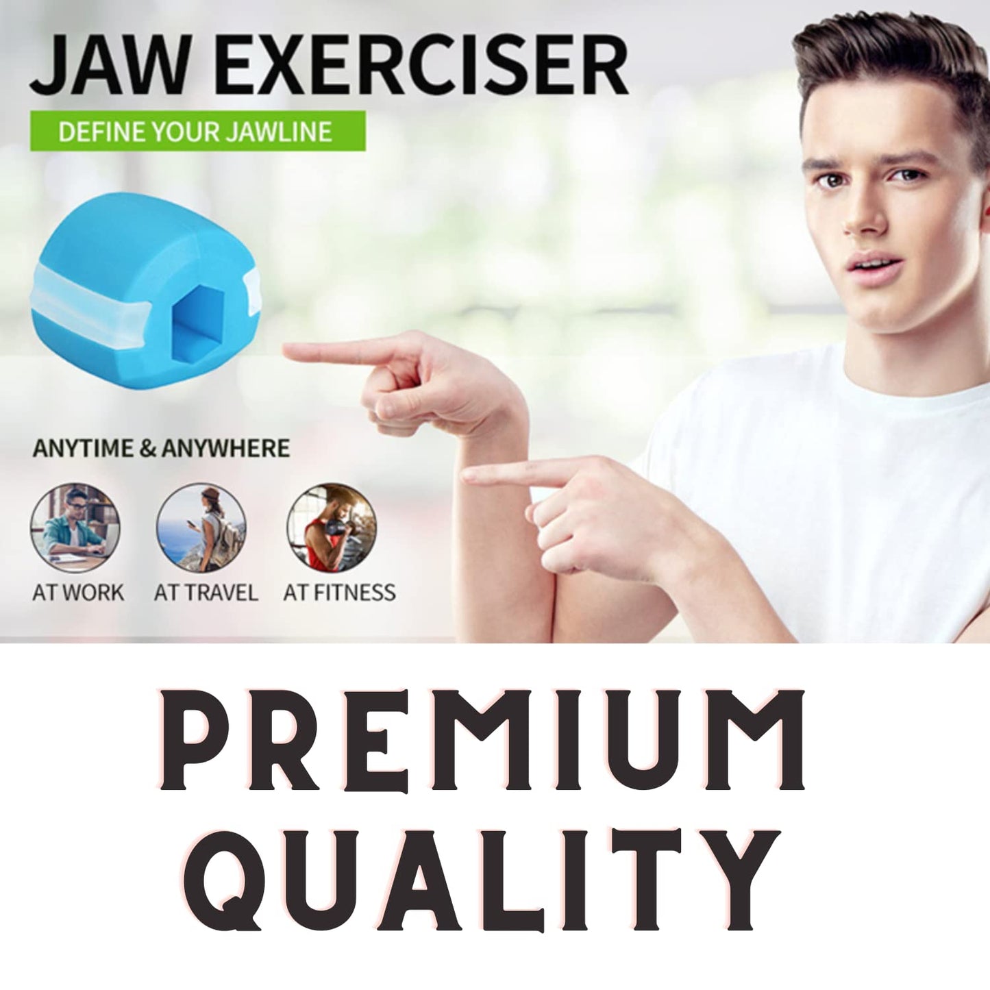 6101c  CN Mix JAW EXERCISER USED TO GAIN SHARP AND CHISELLED JAWLINE EASILY AND FAST.