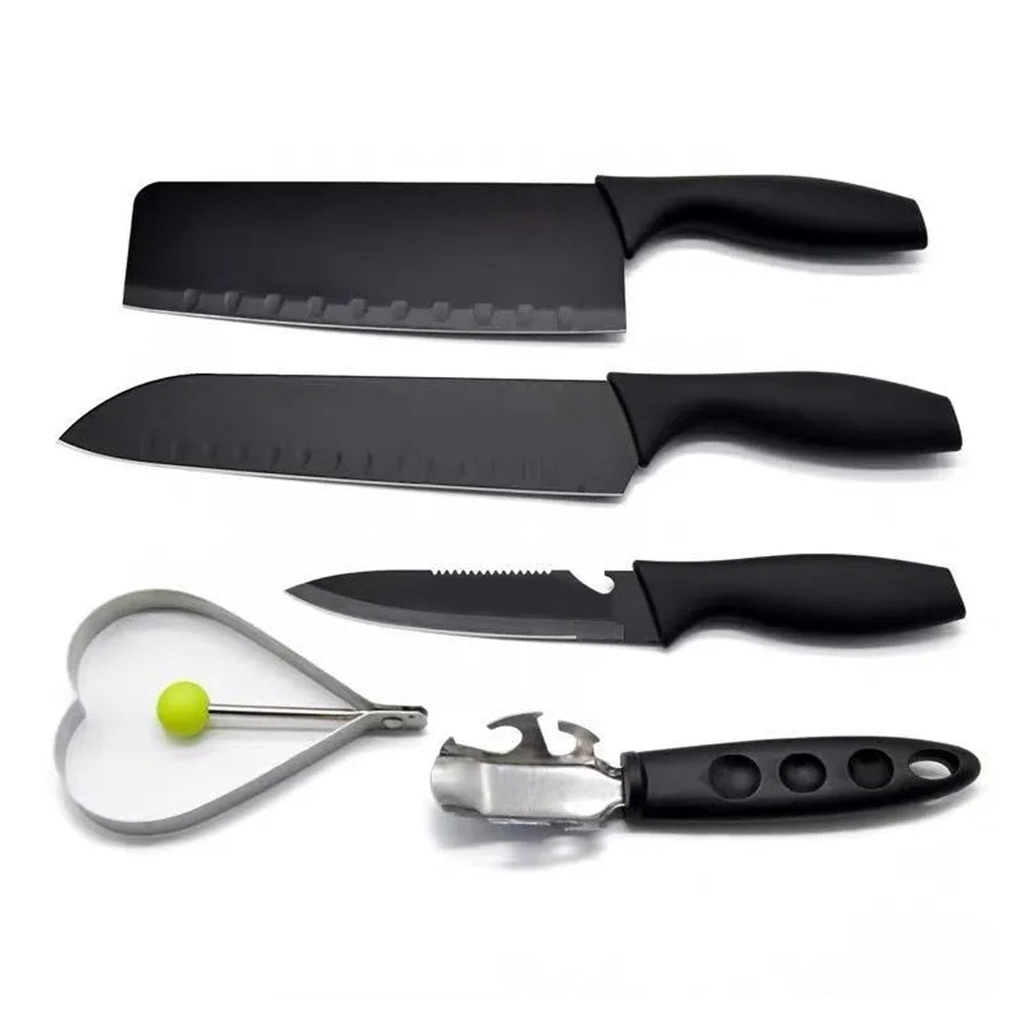 5911 Kitchen Chef Cutlery Stainless Steel Knife Set, Chopping Knife, Chef Knife, Utility Knife, Butcher Knife (Pack of 5pc). 