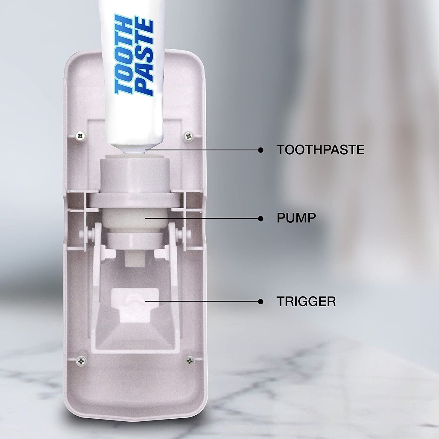 2416W Toothpaste Dispenser Used For Pulling Out Toothpaste While Brushing. DeoDap