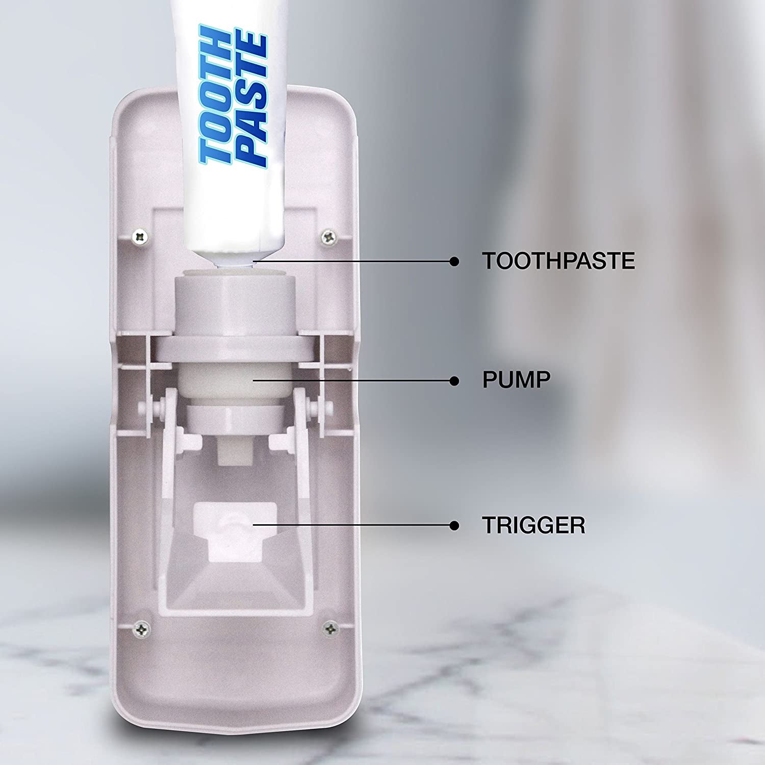 2416W Toothpaste Dispenser Used For Pulling Out Toothpaste While Brushing. DeoDap