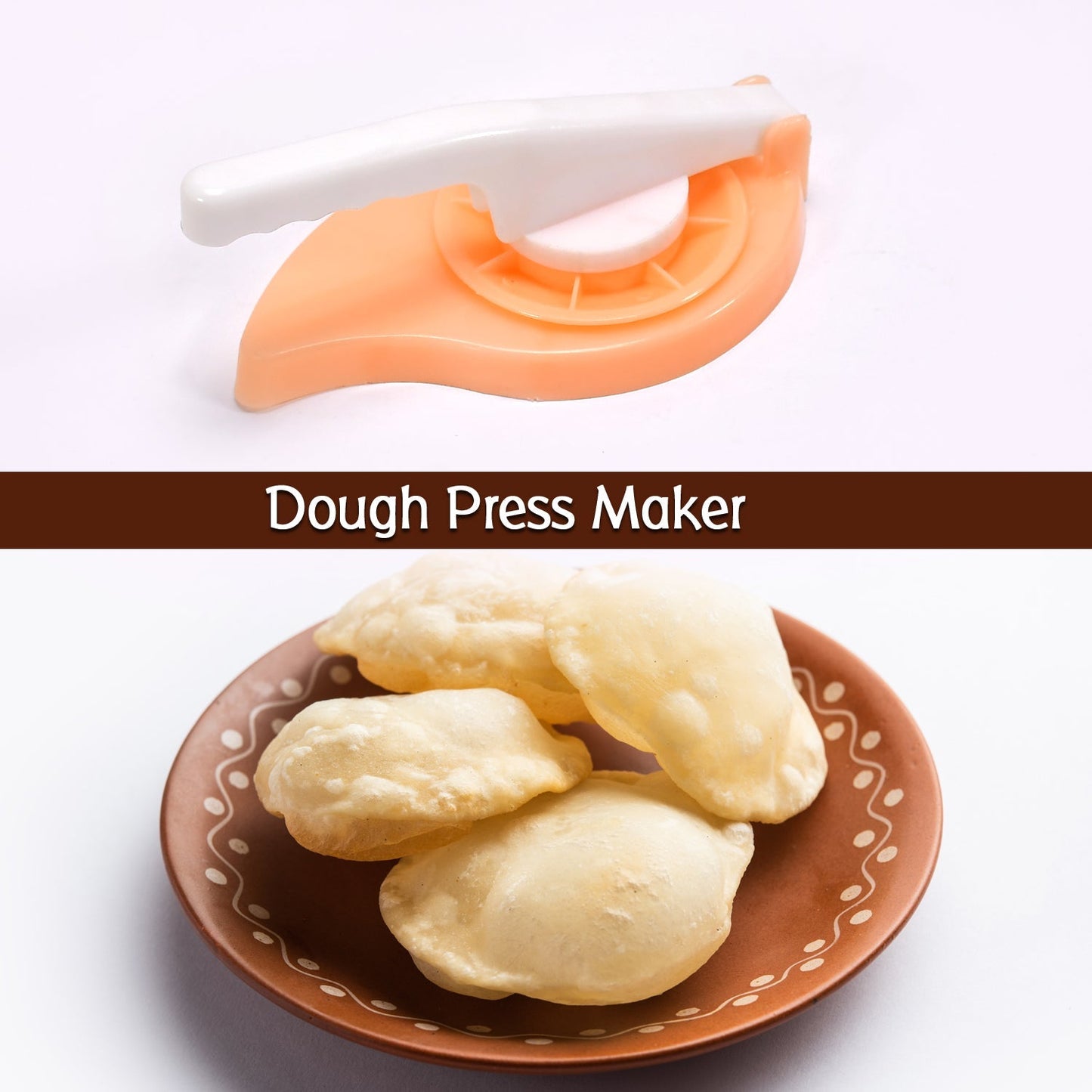 5215 Puri Chapati Press Machine Plastic For  Kitchen Use ( 1 pcs ) DeoDap