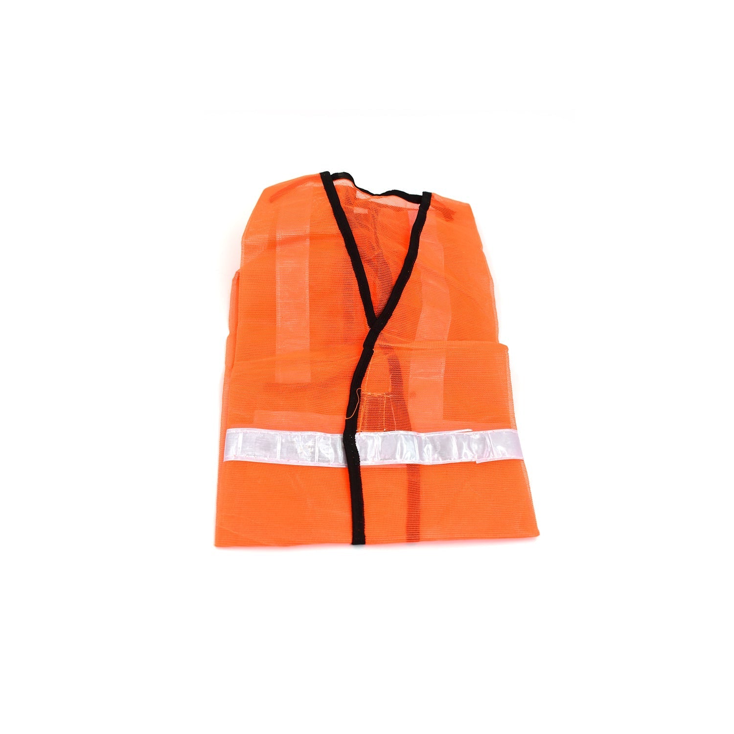 7438 Orange Safety Jacket For Having protection against accidents usually in construction area's. DeoDap