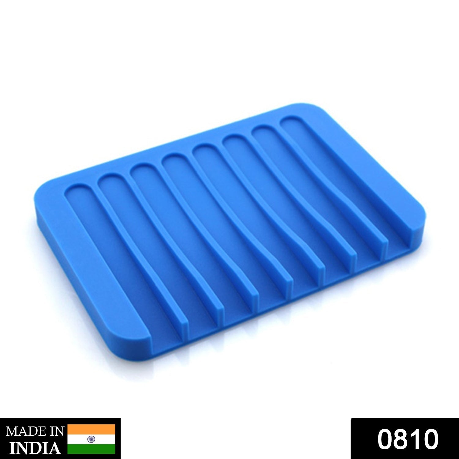 0810 Silicone Soap Holder Soap Dish Stand Saver Tray Case for Shower DeoDap