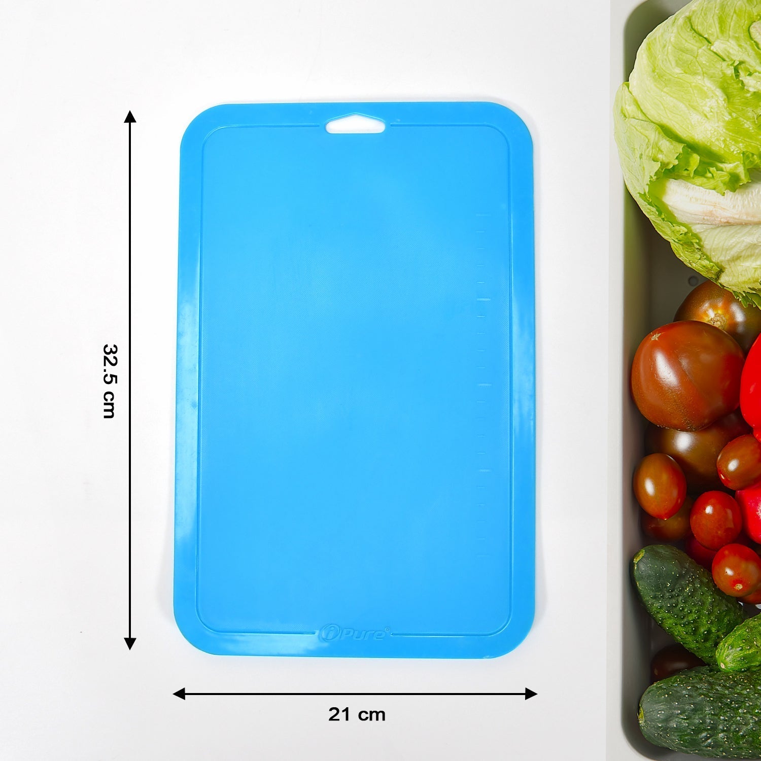 2478 Vegetables and Fruits Cutting Chopping Board Plastic Chopper Cutter Board Non-slip Antibacterial Surface with Extra Thickness DeoDap