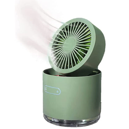 7615 Mini Desktop Cooling Fan, Automatic Shaking Head Rotating Spray humidifier Fan Water Cooling Small Fan Desktop Mini air Conditioning Fan with Small Water Tank DeoDap