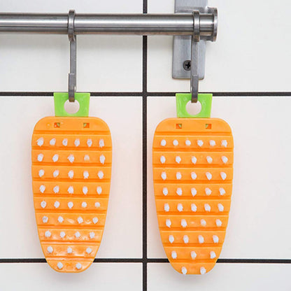 2909 Vegetable Scrubbing Brush, Vegetable Scrubber Non‑Toxic Fruit Brush Carrot Shape Vegetable Brush for Potato for Vegetable DeoDap