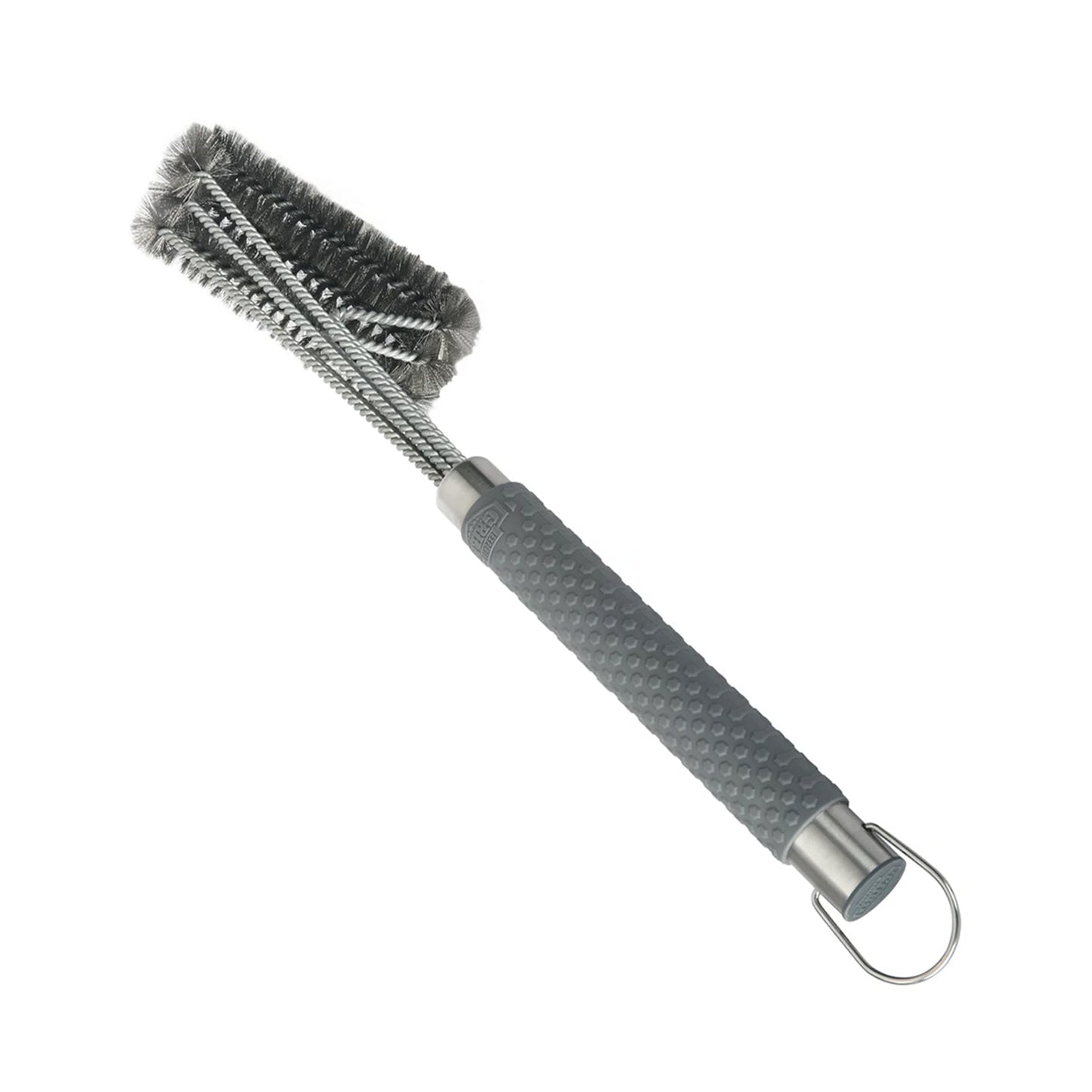 2255 3-head Grill Brush with Stainless Steel Bristles and Soft-Grip Handle DeoDap