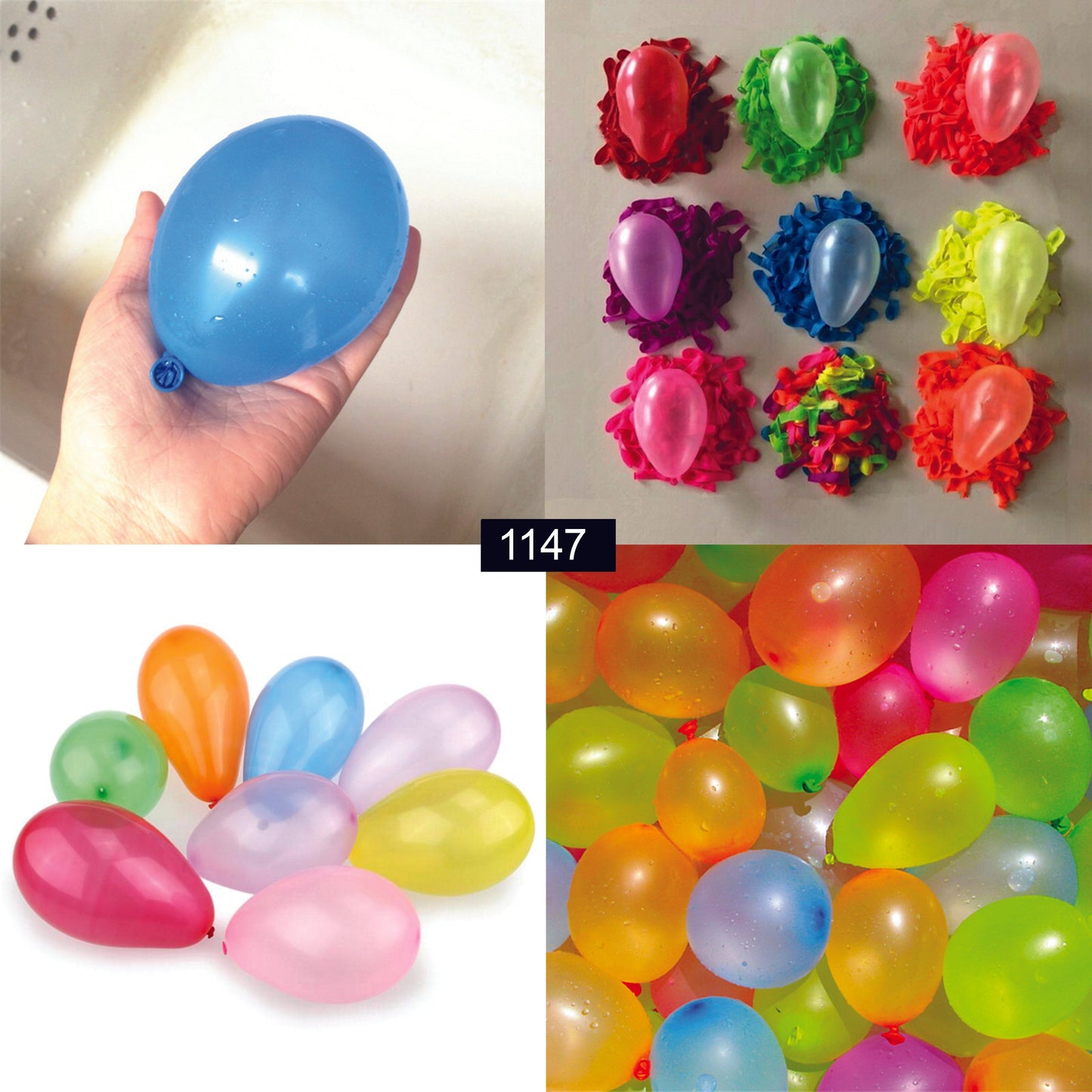 1147 Non Toxic Holi Water Balloons (Pack of 500 Balloons) (Multicolour) DeoDap