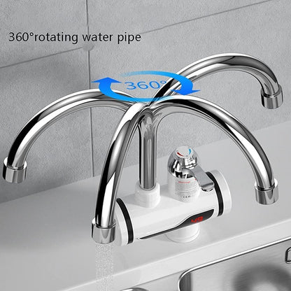 1684A Stainless Steel LED Digital Display Instant Heating Electric Water Heater Faucet Tap, Geyser DeoDap