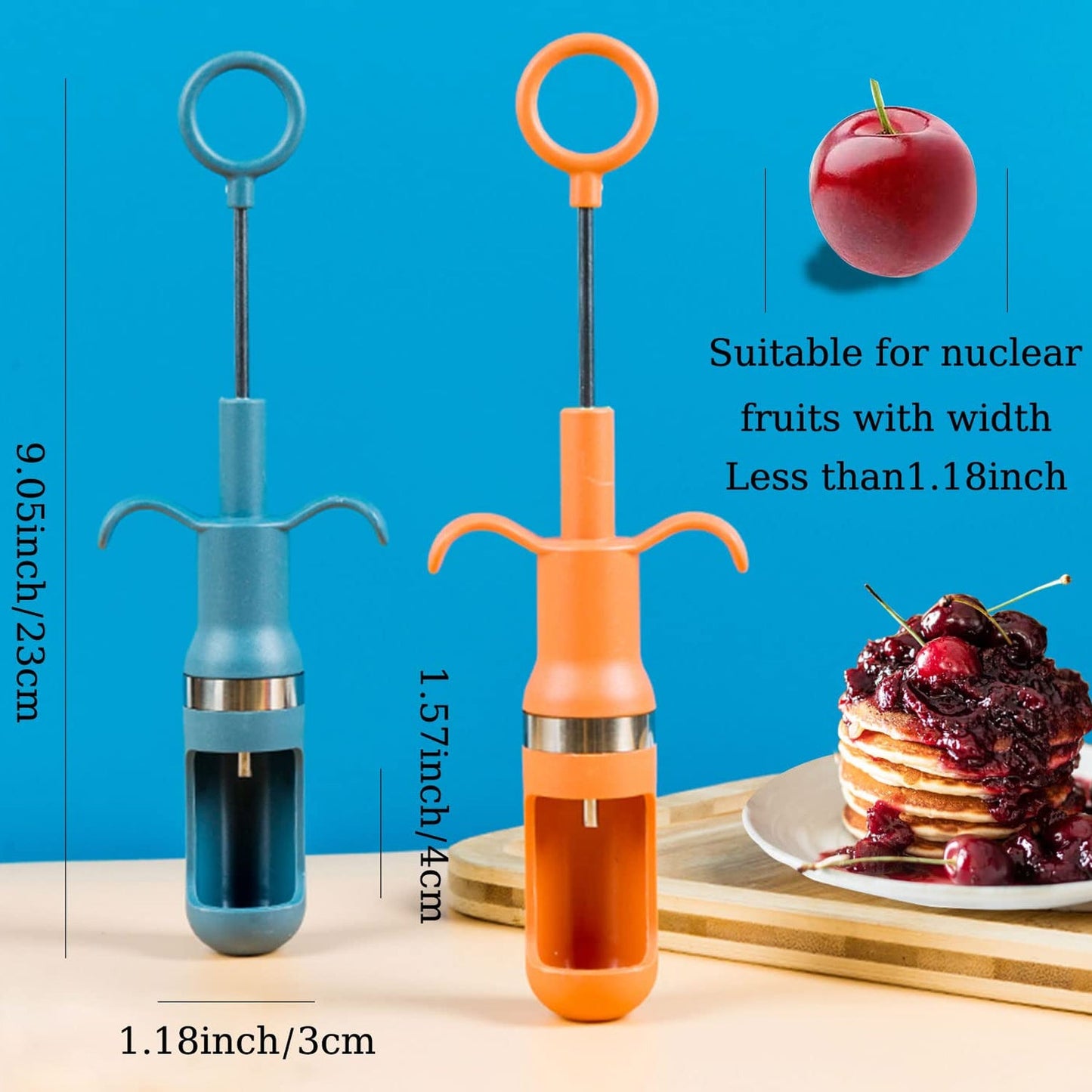 2508 Cherry Pitter Tool, One Hand Operation Cherry Corer Pitter Remover Tool Best, Cherry Pit Kitchen Tools for Cherries Jam Quick Removal Fruit Stones (1pc). 