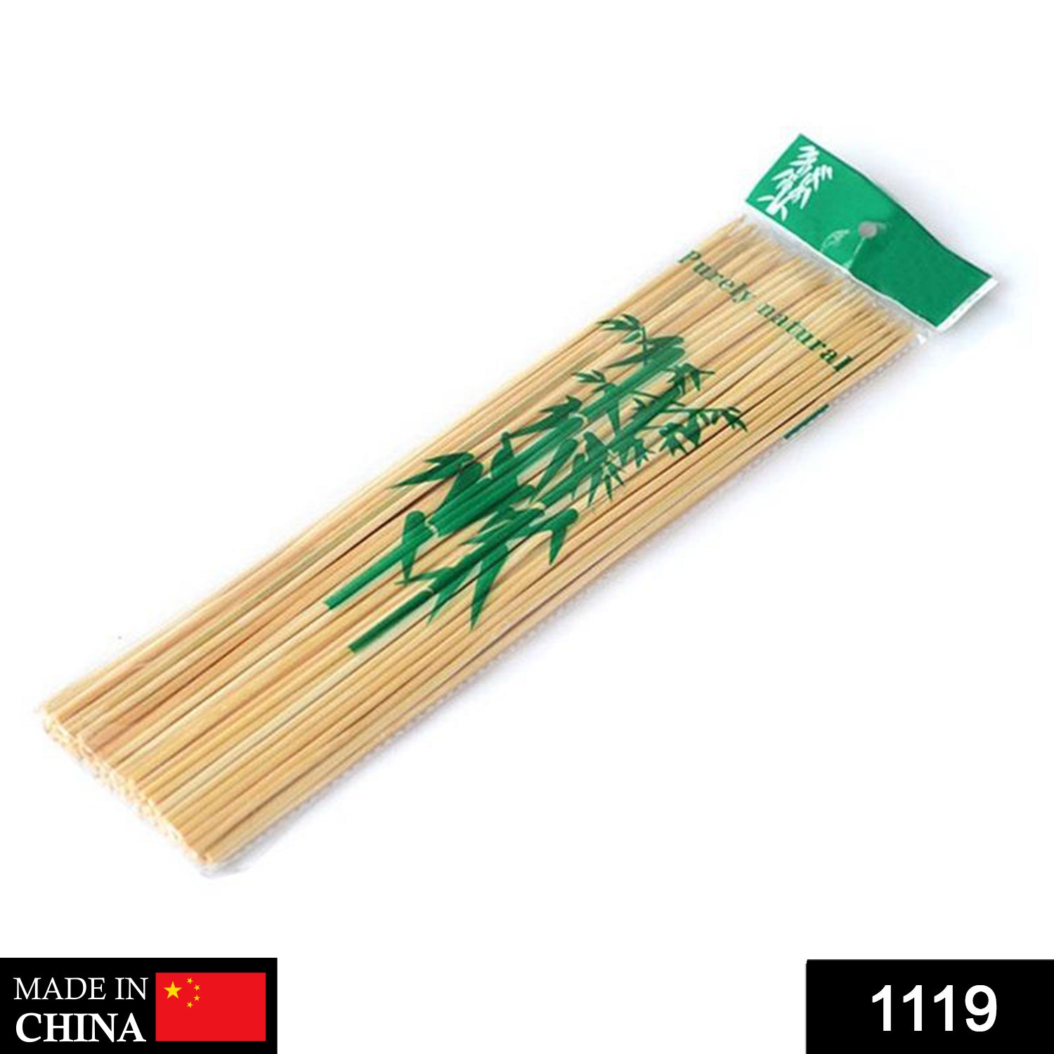 1119 Bamboo Wood Skewer BBQ Sticks DeoDap