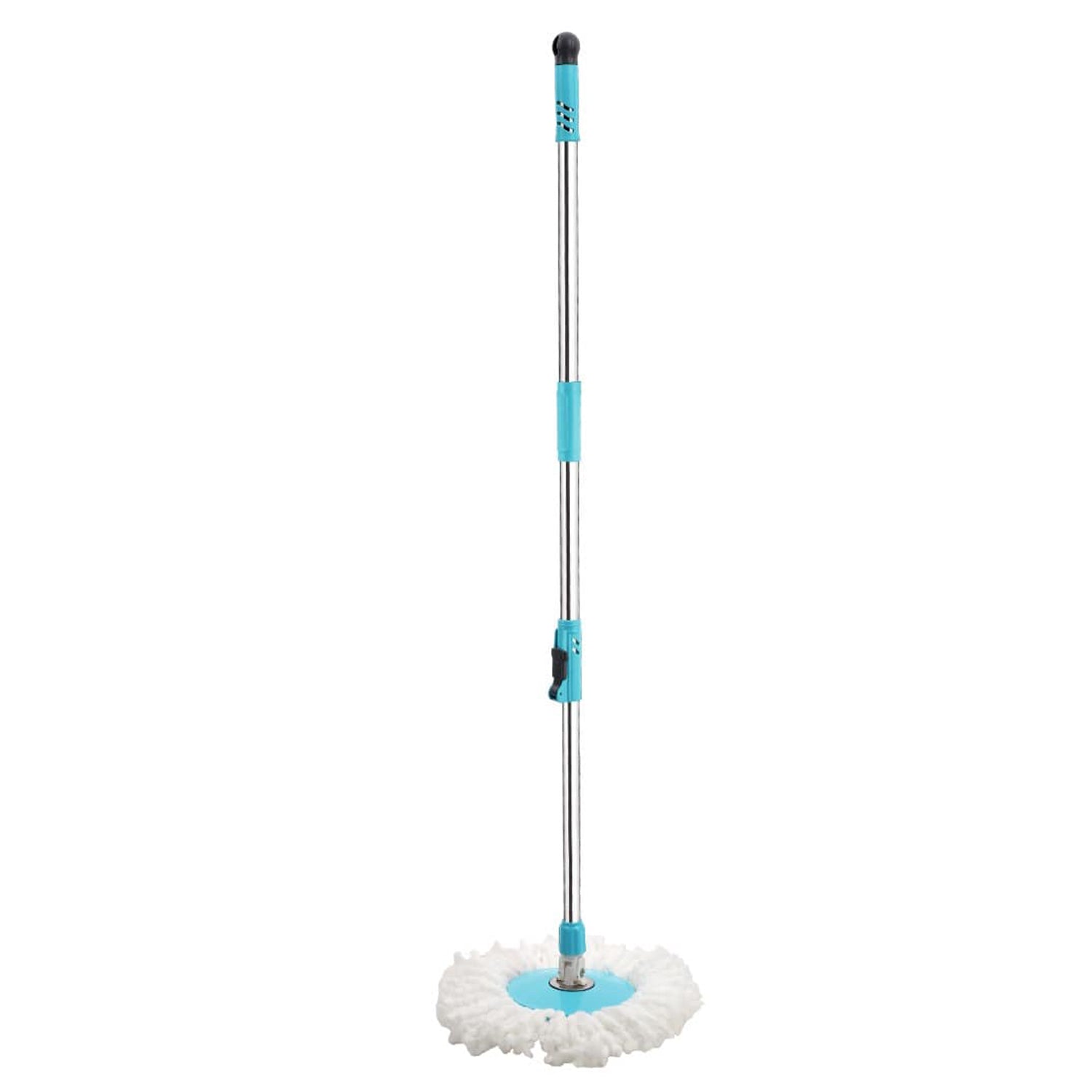 1160 Heavy Duty Microfiber Spin Mop with Plastic Bucket (Multicolour) DeoDap