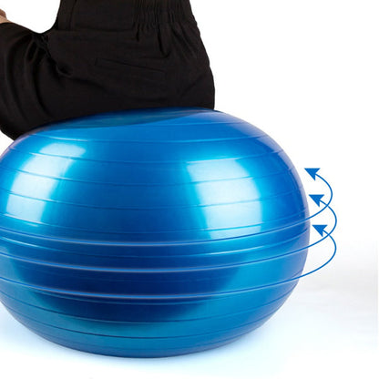 1592 Anti-Burst Exercise Heavy Duty Gym Ball (Multicolour) (75Cm) DeoDap