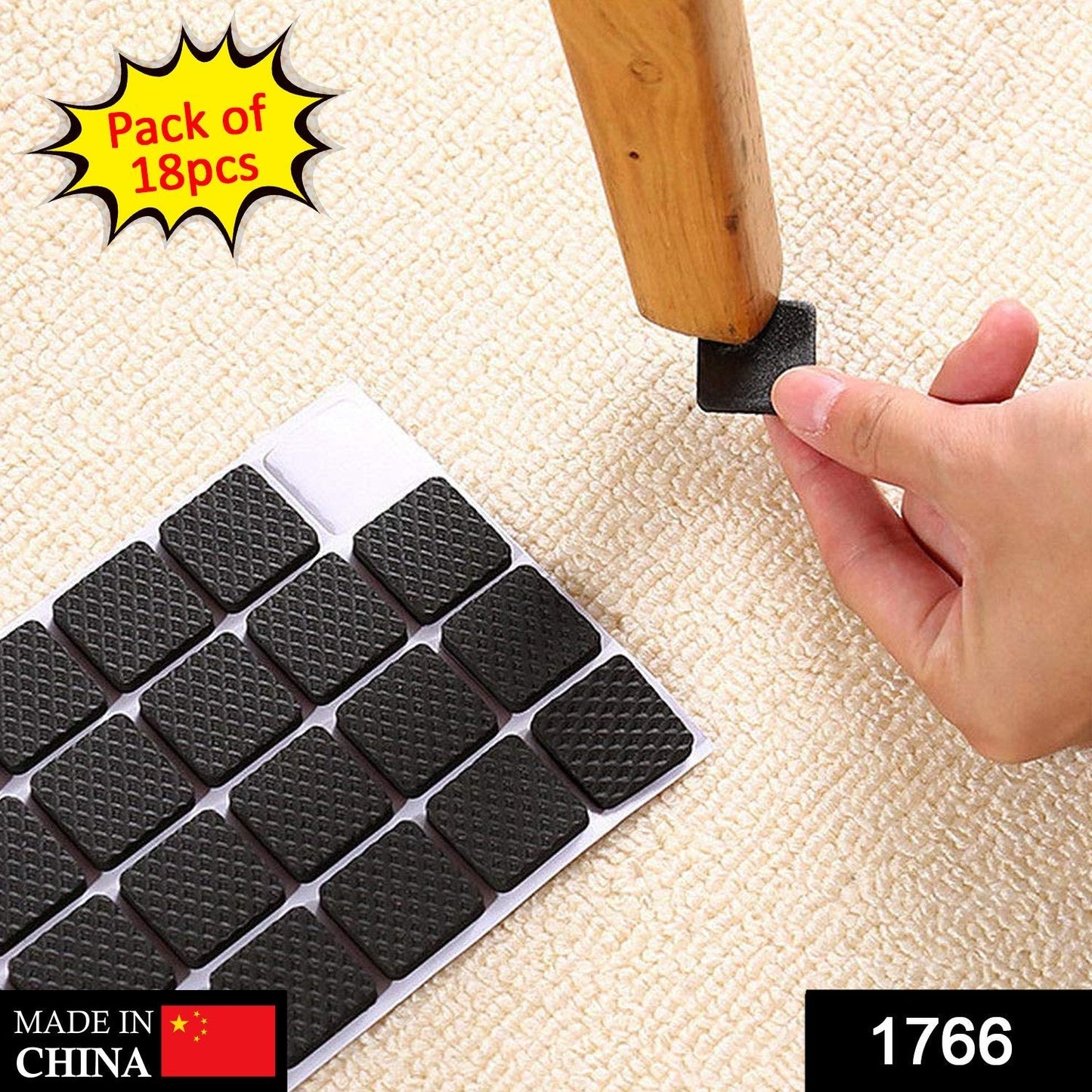 1766 Self Adhesive Furniture Pads - Square DeoDap