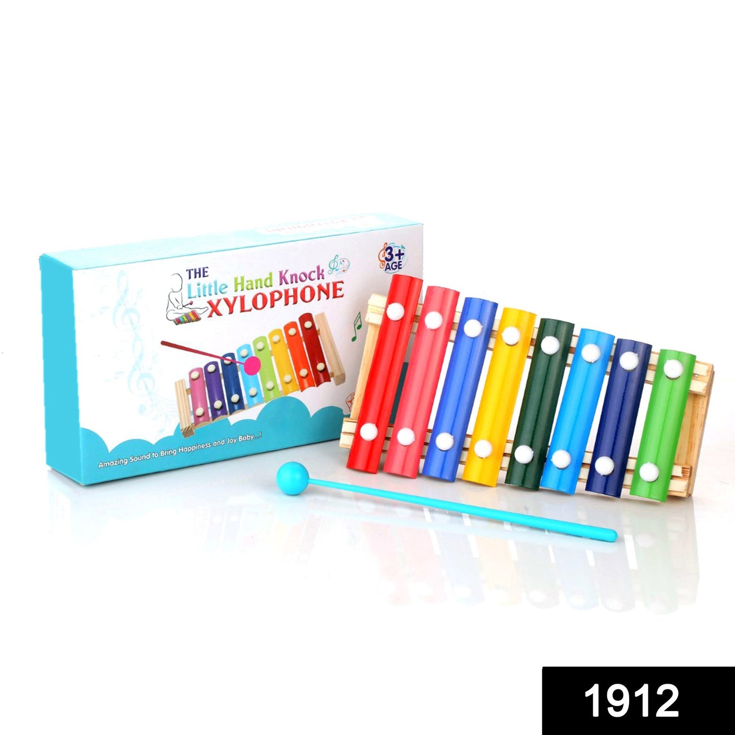 1912 Wooden Xylophone Musical Toy for Children (MultiColor) DeoDap