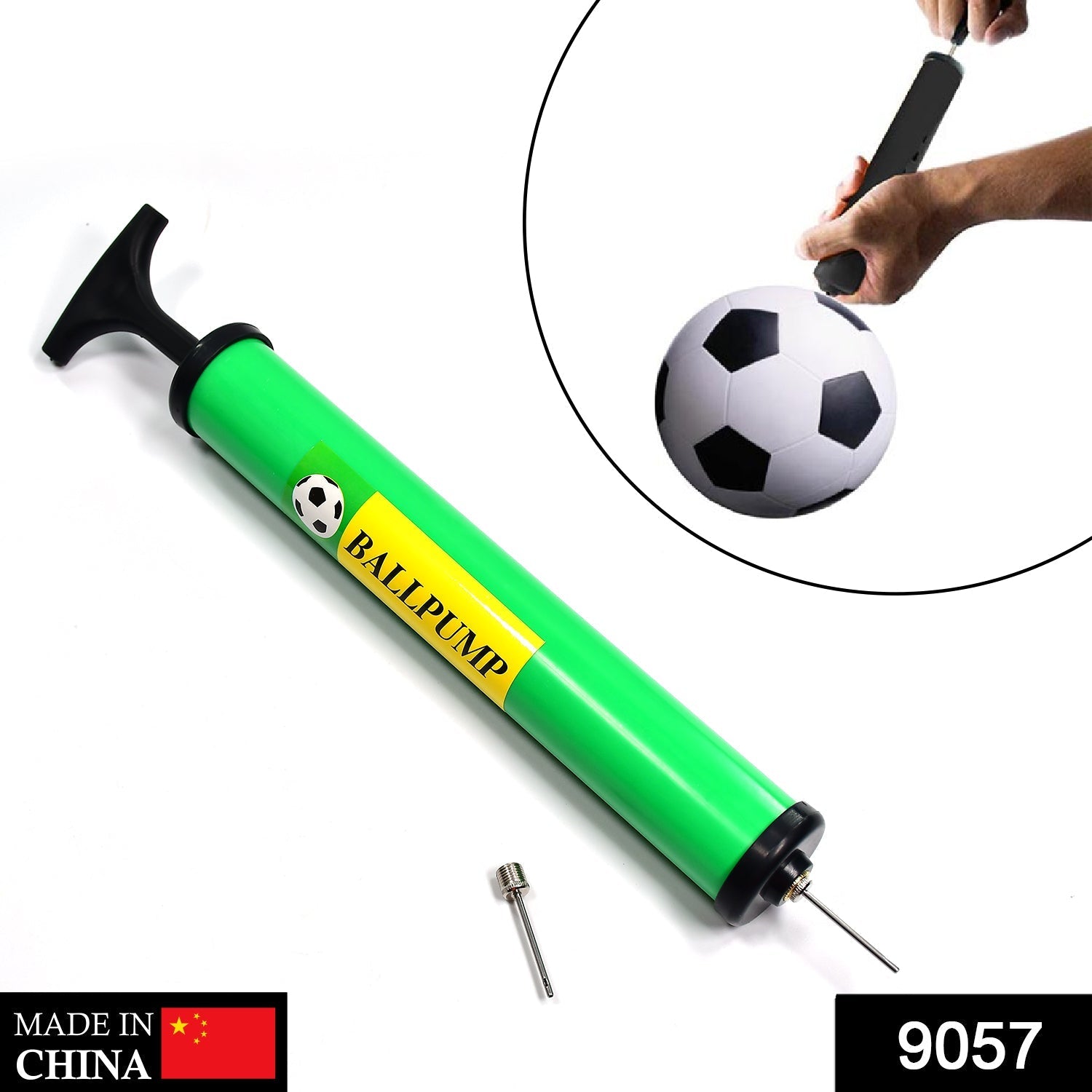 9057 Sports Plastic Pump for Soccer, Basketball, Football, Volleyball Ball . DeoDap