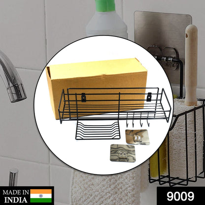 9009 3 in 1 Shower Shelf Rack for storing and holding various household stuffs and items etc. DeoDap