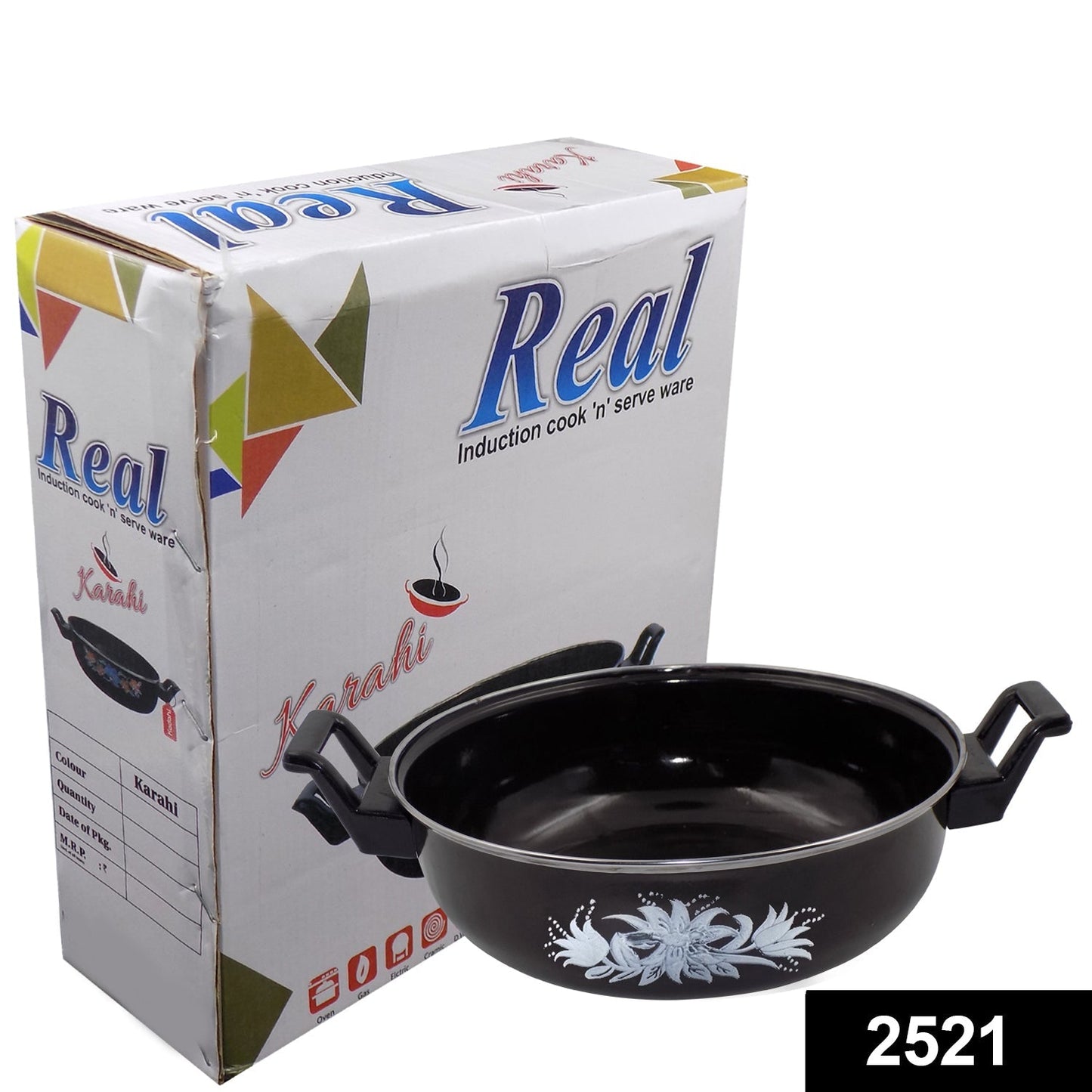 2521 Traditional Small Cast Iron Kadai DeoDap