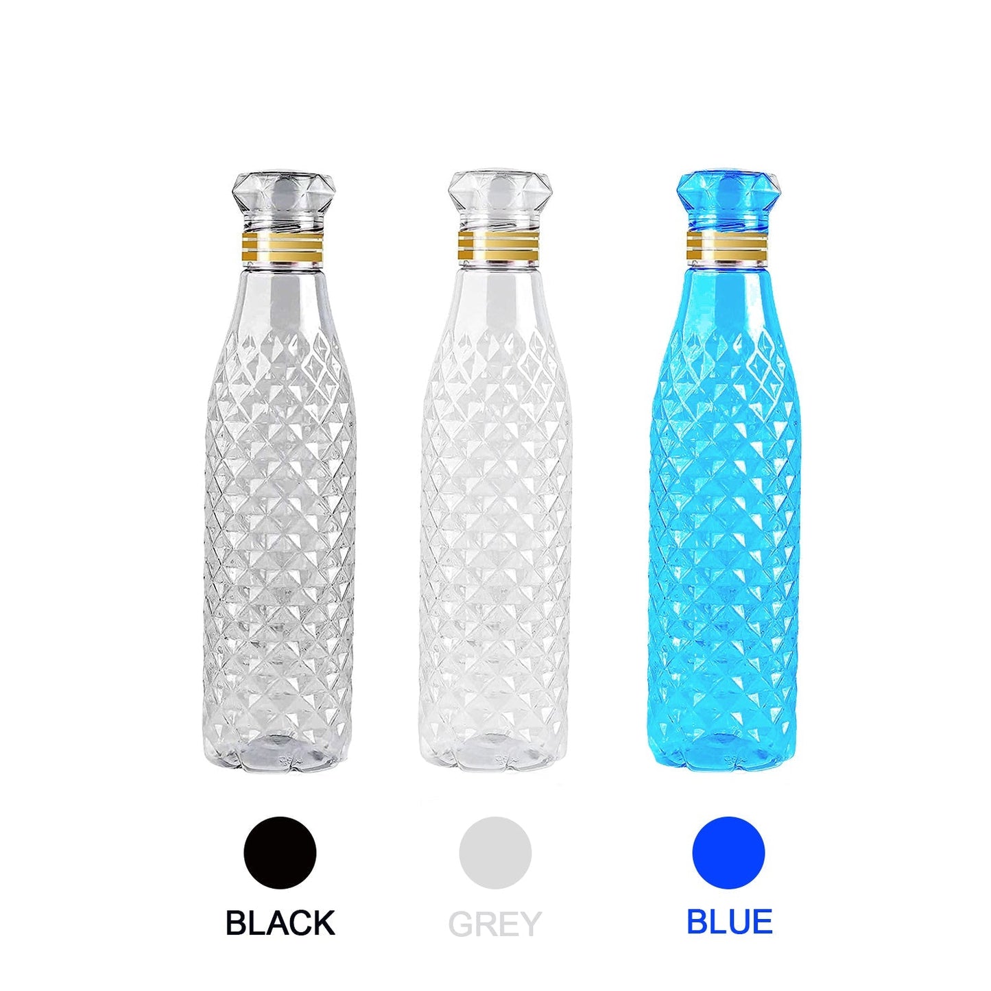 2720 Dimond Cut Water Bottle used by kids, children’s and even adults for storing and drinking water throughout travelling to different-different places and all. DeoDap