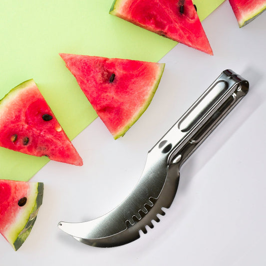 2981 Watermelon Cantaloupe Slicer Stainless Steel Knife Corer Fruit Vegetable - Tools Kitchen Gadgets Melon Slicer Cutter Melon Fruit DeoDap