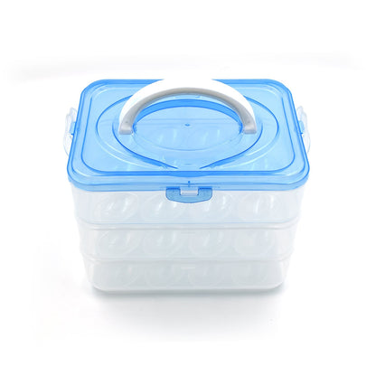 2643 3-Layer Plastic Refrigerator Egg Storage Box (36 Grid) DeoDap