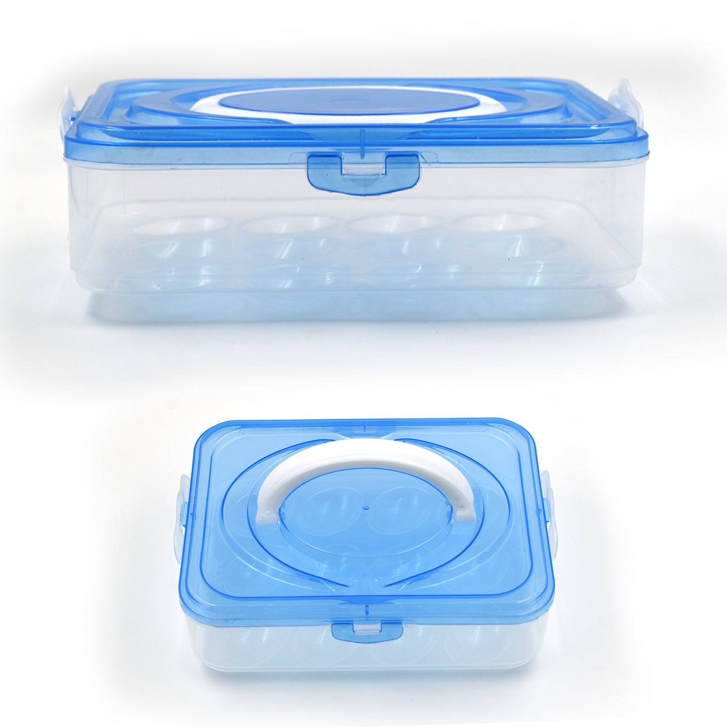 2642 Plastic Kitchen Refrigerator Egg Storage 12 Grid 1 Layer Egg Container DeoDap