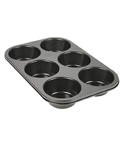 2210 Non-Stick Reusable Cupcake Baking Slot Tray for 6 Muffin Cup DeoDap