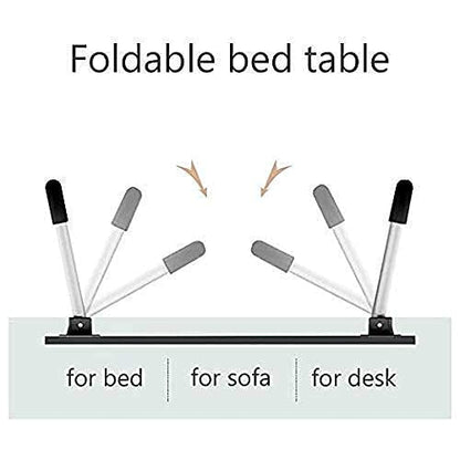 7861 FOLDABLE BED STUDY TABLE PORTABLE MULTIFUNCTION LAPTOP TABLE LAPDESK FOR CHILDREN BED FOLDABLE TABLE WORK OFFICE HOME WITH TABLET SLOT & CUP HOLDER DeoDap