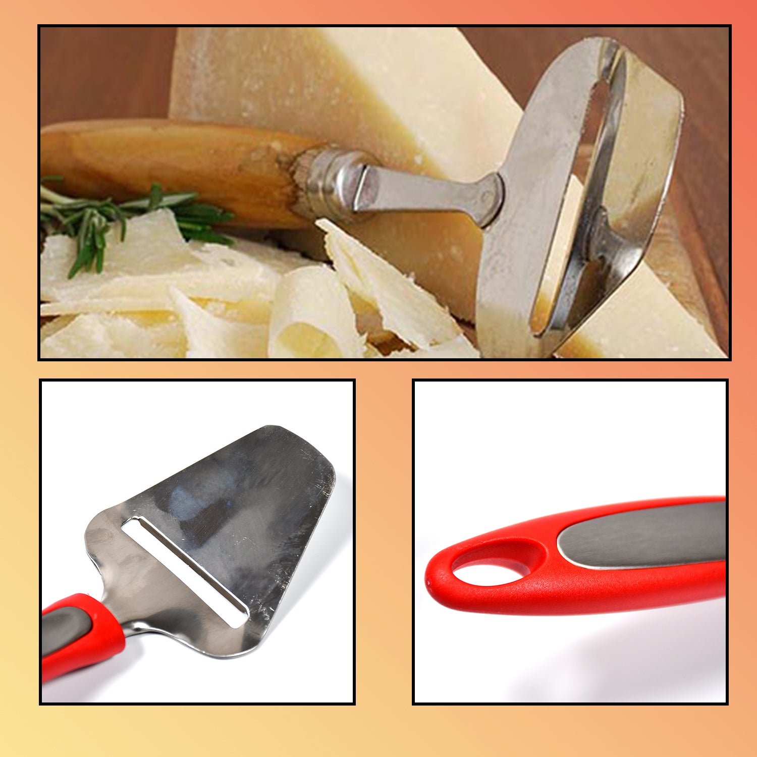 2959 Stainless Steel Cheese Plane Peeler Grater Slicer Cutter DeoDap