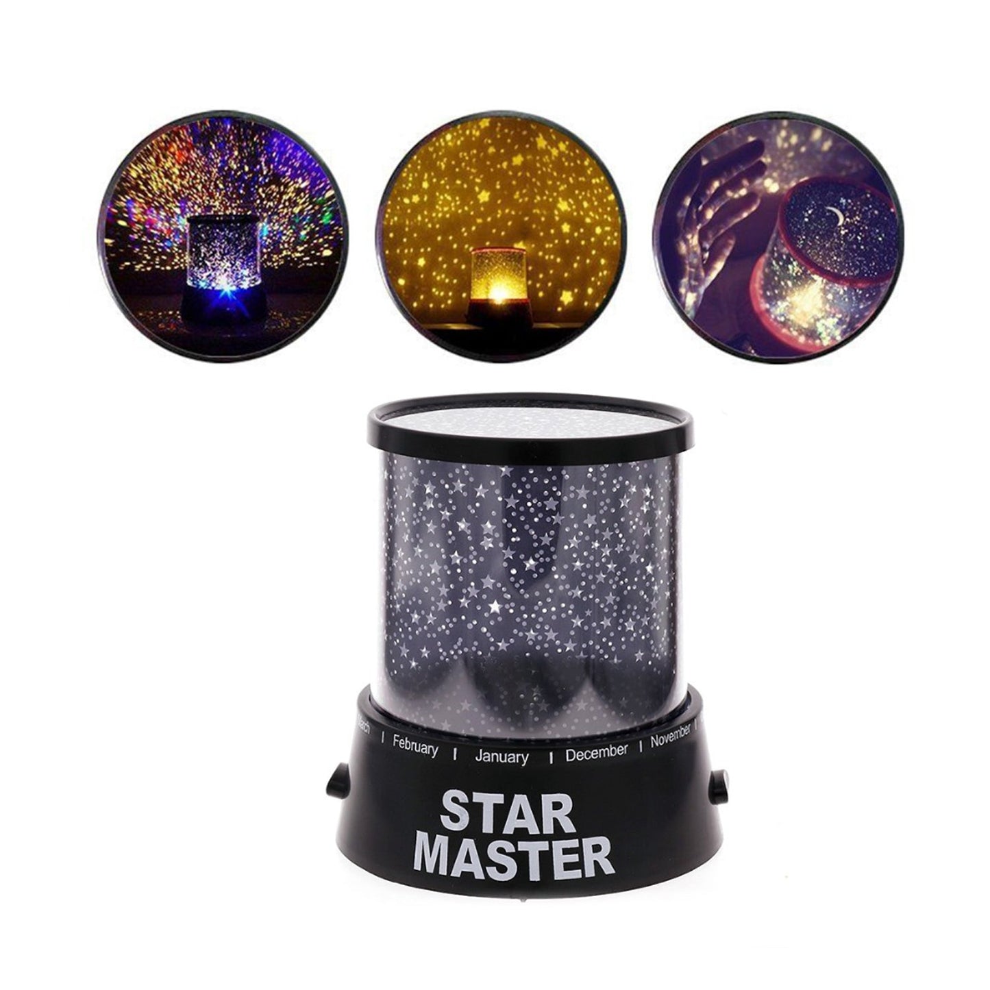 1233A Star Night Light Projector Lighting USB Lamp Led Projection LED Night DeoDap