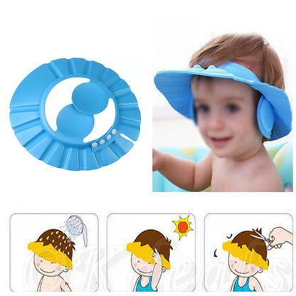 0378 Adjustable Safe Soft Baby Shower cap Mishwa DeoDap