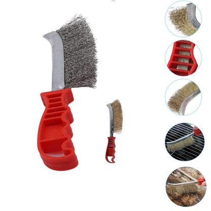 1568 Stainless Steel Wire Hand Brush Metal Cleaner Rust Paint Removing Tool DeoDap