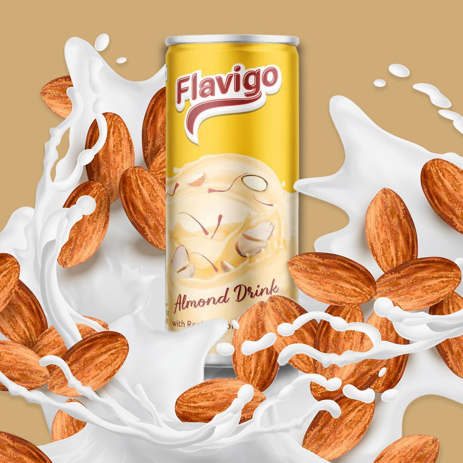 1013 Flavigo Almond Drink Ice Cream Milkshake (180Ml) | Ice cream shakes 