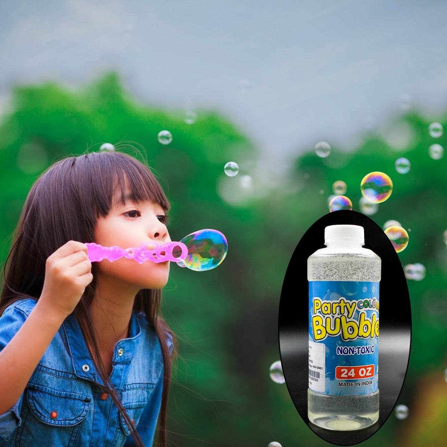 1904 Bubble Gun Liquid Refill for Kids (750Ml) DeoDap