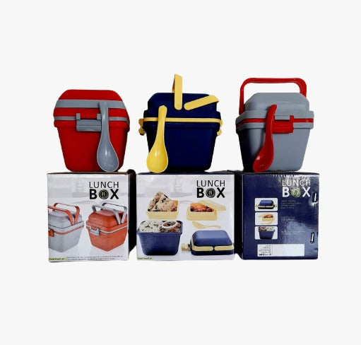 2144 Airtight Lunch Box with Handle & Push Lock DeoDap