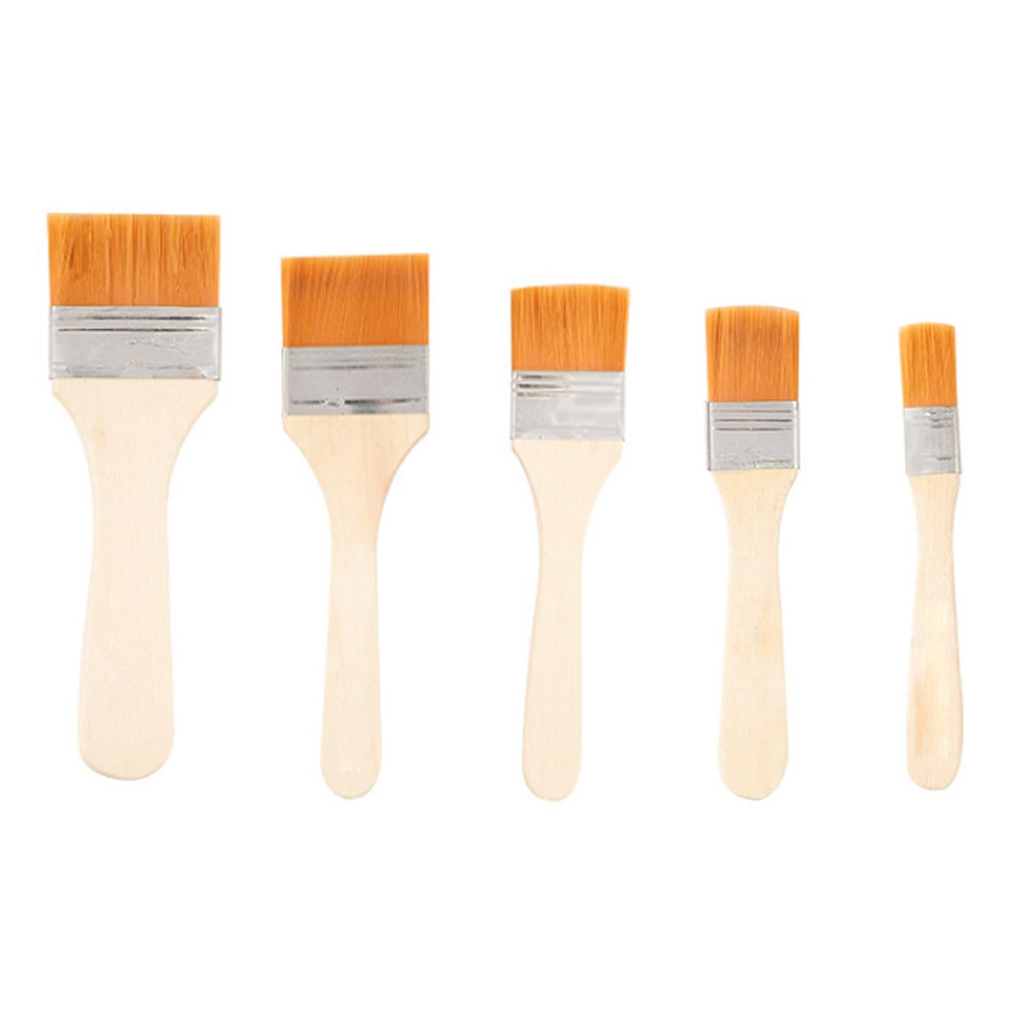 4667 Artistic Flat Painting Brush - Set of 5 DeoDap