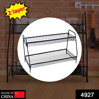 4927 Metal Space Saving Multi-Purpose 2 Tier 2 Layer Kitchen Spice Rack Storage Organizer Shelf Stand . DeoDap