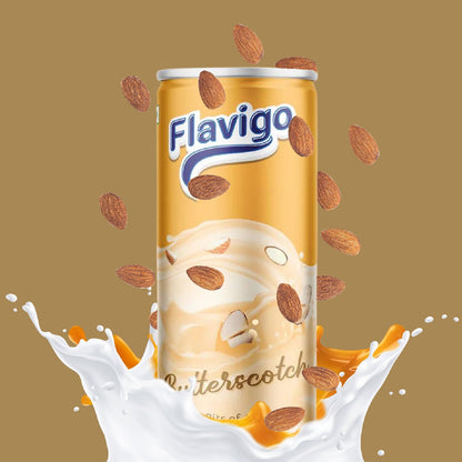 1014 Flavigo Butter Scotch Ice Cream Milkshake (180Ml) | Ice cream shakes 