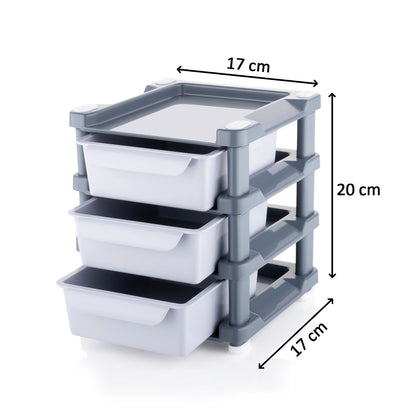 4767 Mini 3 Layer Drawer Used for storing makeup equipment’s and kits used by women’s and ladies. DeoDap