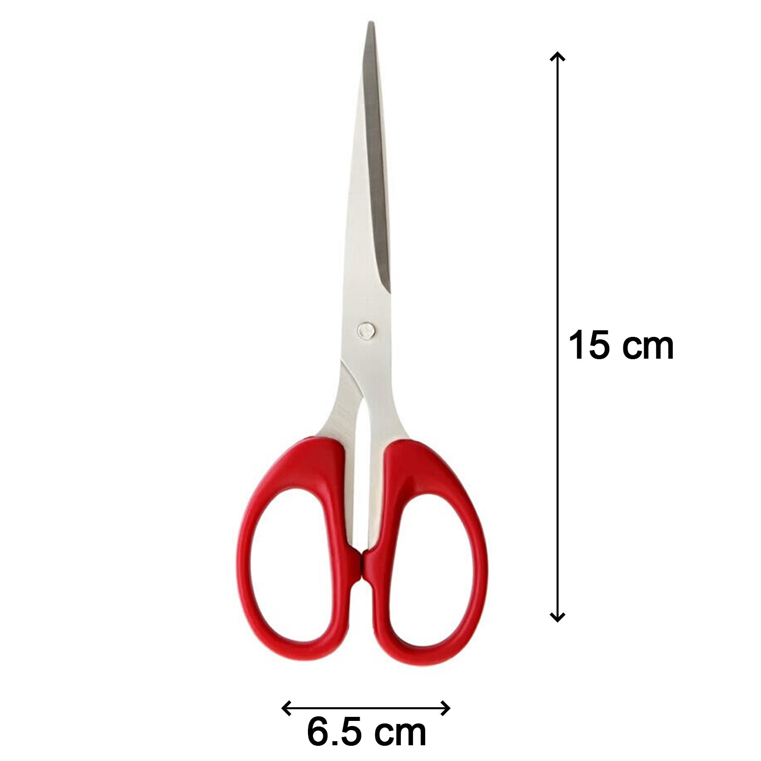 1800 Stainless Steel Scissors with Plastic handle grip 160mm (1Pc Only) DeoDap