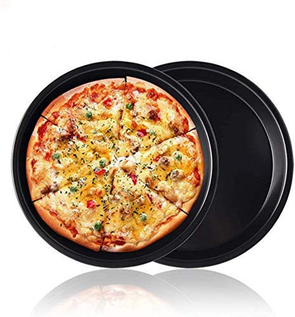 2208 Steel Non-Stick Round Plate Cake Pizza Tray Baking Mould DeoDap