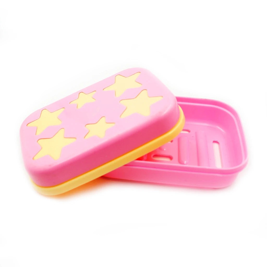 3700 Star Shaped Self Design Soap Case Holder for Bathroom DeoDap