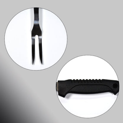 2992 stainless steel and Plastic handle fruit fork. DeoDap